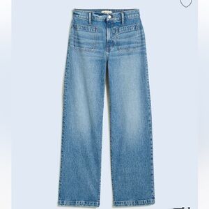 Madewell perfect vintage wide-leg jeans with patch pockets size 25